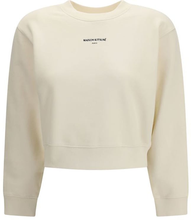 Maison Kitsuné Maison Kitsuné Beige Cotton Sweatshirt
