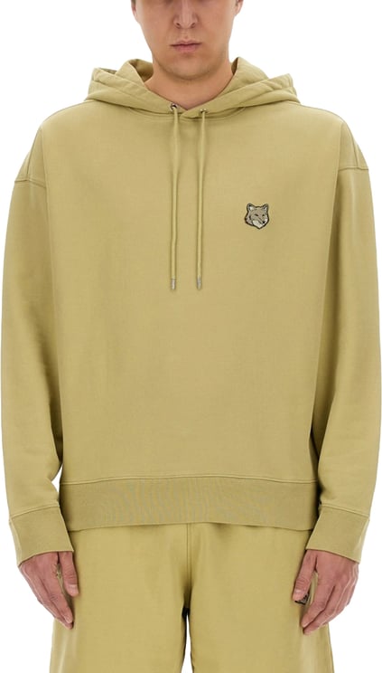 Maison Kitsuné Relaxed Fit Hoodie With Embroidered Logo