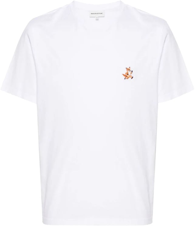 Maison Kitsuné speedy fox patch comfort tee shirt white