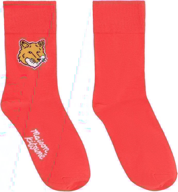 Maison Kitsuné Cotton socks with logo