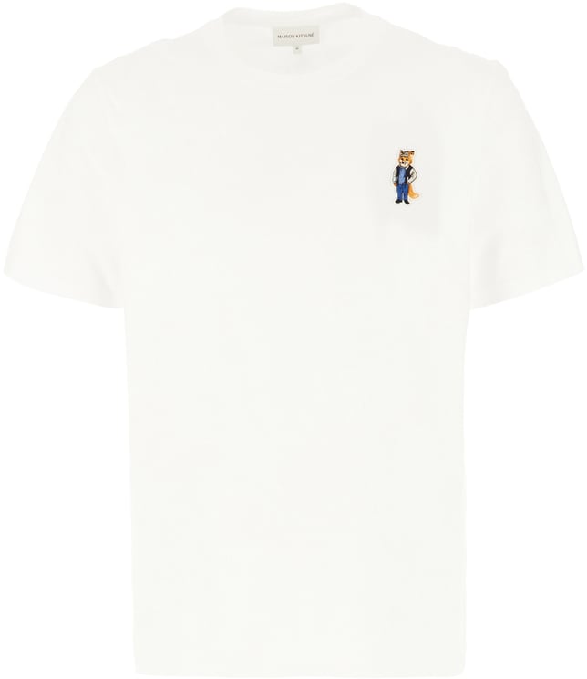 Maison Kitsuné Maison Kitsuné White cotton t-shirt