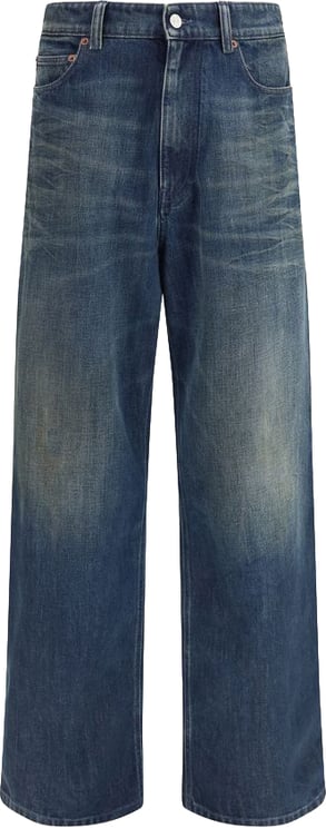 Maison Margiela MM6 Blue Cotton Straight-Leg Jeans