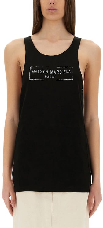 Maison Margiela LOGO PRINT TANK TOP