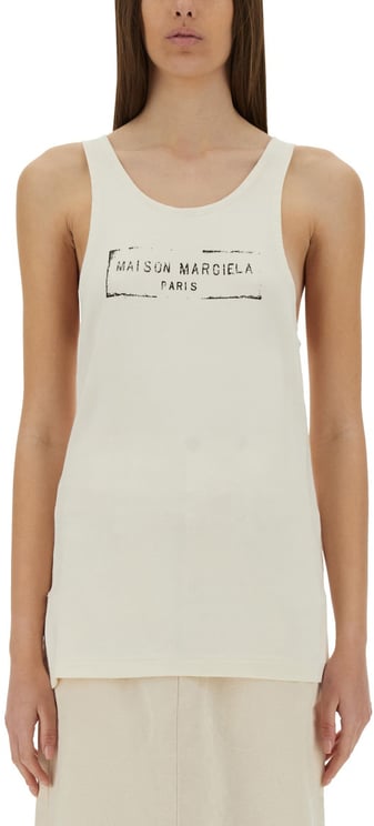 Maison Margiela LOGO PRINT TANK TOP