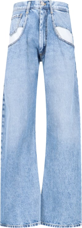 Maison Margiela Blue Four Stitches Straight-Leg Denim Jeans