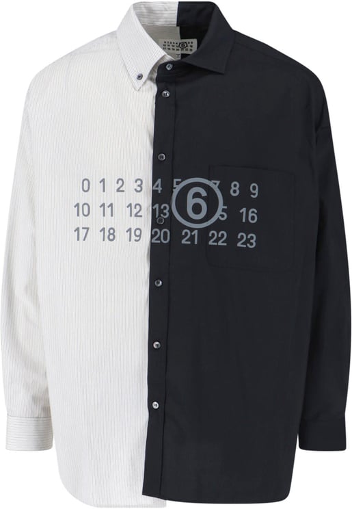 Maison Margiela Tailored Black Shirt With Pointed Collar And Button Cuffs