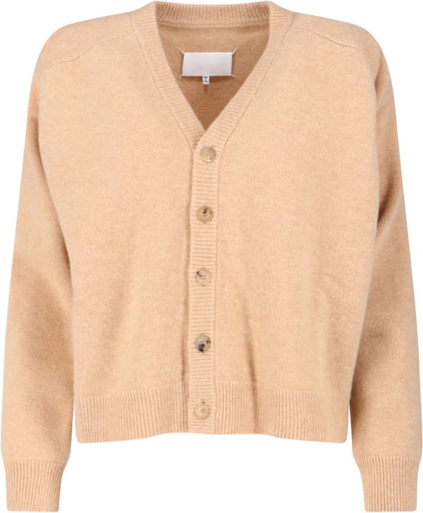 Maison Margiela "Four Stitches" Wool Cardigan – Beige