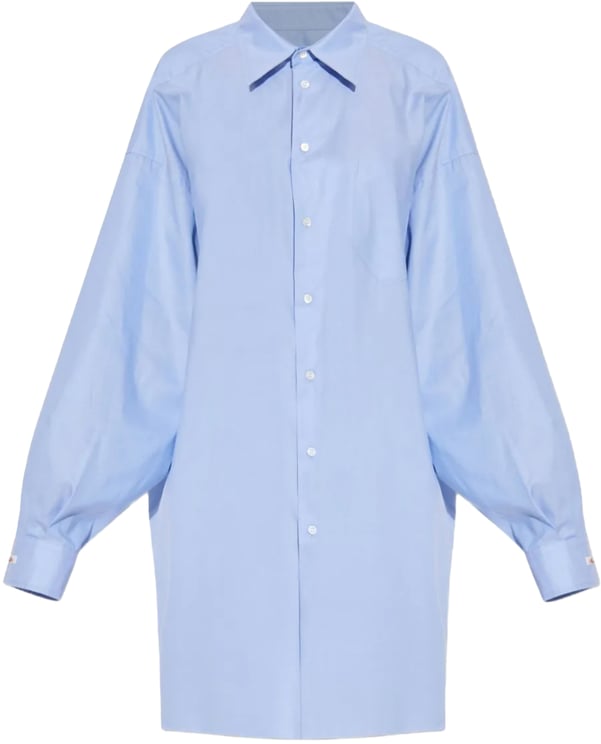 Maison Margiela Long-sleeved Shirt Blue