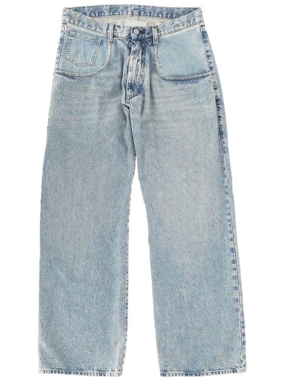 Maison Margiela Light Wash Denim Jeans with Classic Five-Pocket Design