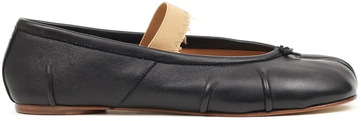 Maison Margiela Tabi Ballerina Flat Elastic Band Black