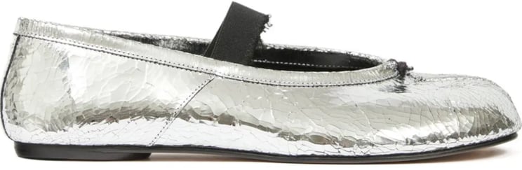 Maison Margiela Tabi Ballerina Flat Elastic Band Broken Mirror/elastic
