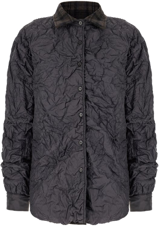 Maison Margiela Maison Margiela Graphite polyester reversible padded jacket