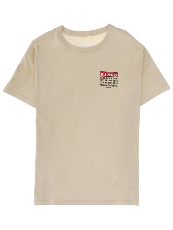 Maison Margiela White Cotton Bingo Graphic T-Shirt