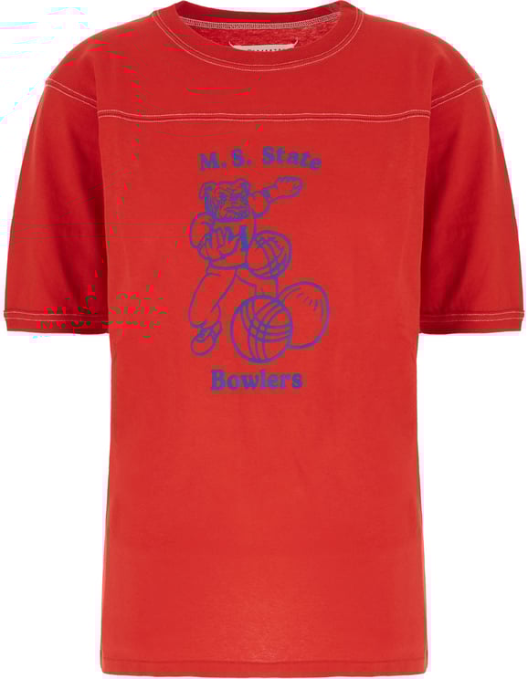 Maison Margiela Maison Margiela Red cotton t-shirt