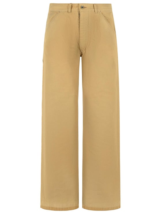Maison Margiela Beige Cotton Jeans