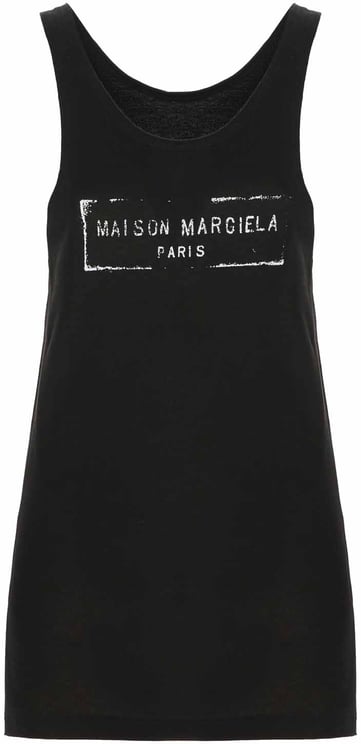 Maison Margiela Maison Margiela Black viscose blend top