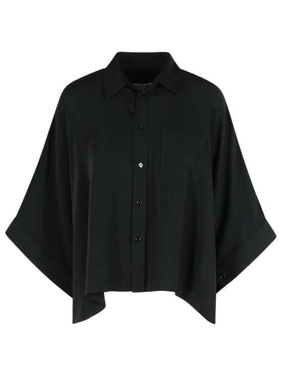 Maison Margiela Black Polyester Cape