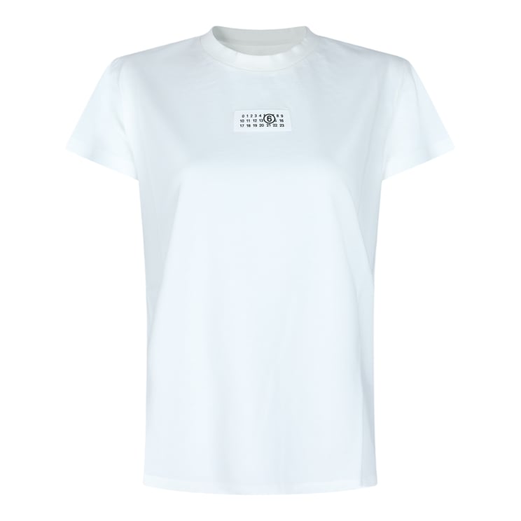 Maison Margiela Minimalist Short-Sleeve T-Shirt With Logo Patch