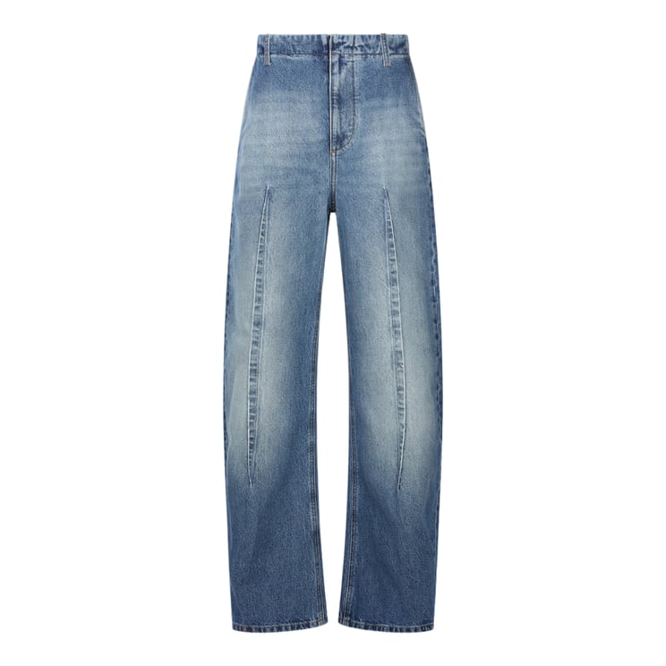 Maison Margiela High-Waisted Straight-Leg Jeans With Subtle Whiskering