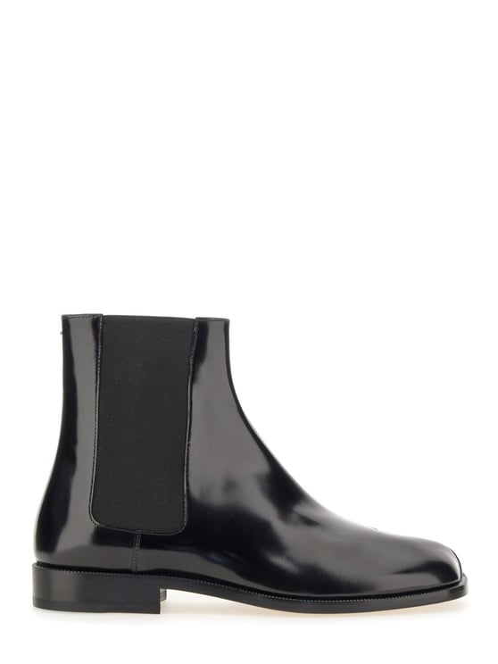 Maison Margiela Polished Leather Tabi Chelsea Boots