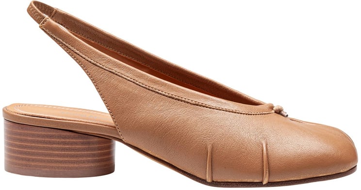 Maison Margiela Maison margiela tabi slingback in leather color
