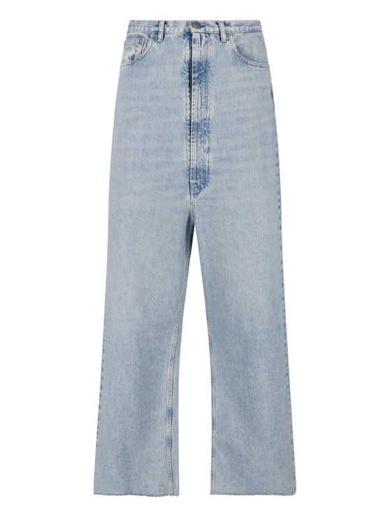 Maison Margiela Blue Four Stitches Wide-Leg Denim Jeans