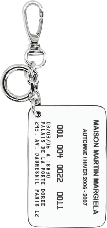 Maison Margiela Black Glossy Clasp Keyring Leather Wallet