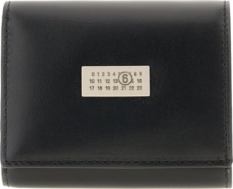 Maison Margiela Mm6 Maison Margiela Black leather wallet