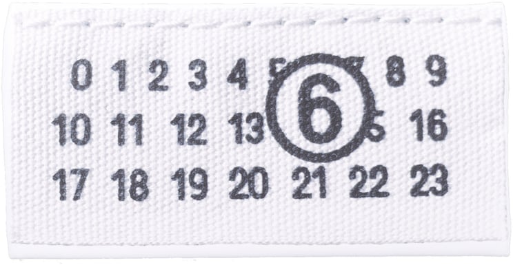 Maison Margiela Trompe L'Oeil Numeric Pochette Small Bianco