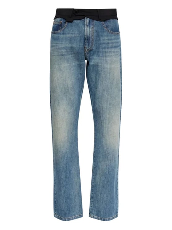 Maison Margiela Blue Reconstructed Waist Denim Jeans