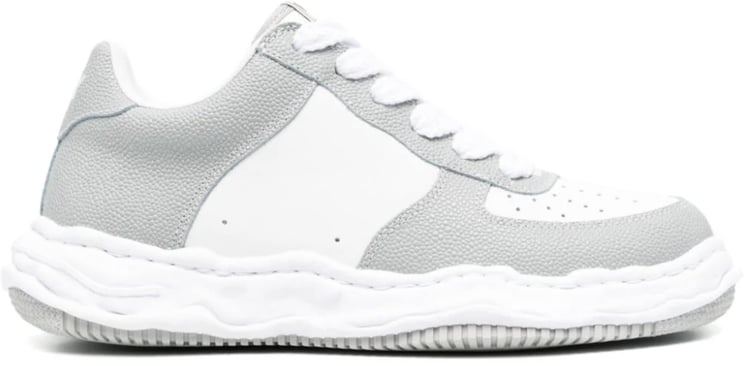 Maison Mihara Yasuhiro Wayne Low Original Sole Basket Leather Low Top Sneaker Grey/white