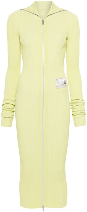 Maison Mihara Yasuhiro Rib Dress Yellow