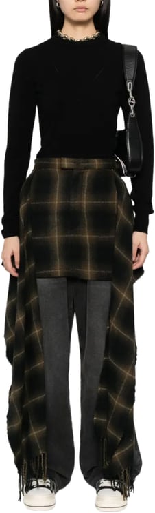 Maison Mihara Yasuhiro Muffler Skirt Beige