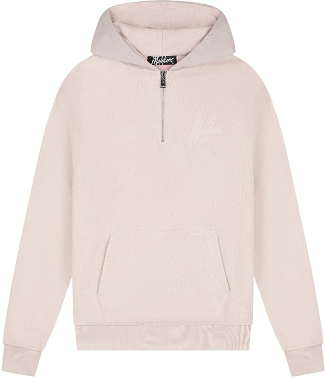 Malelions Malelions Men Fleece Nylon Half Zip Hoodie