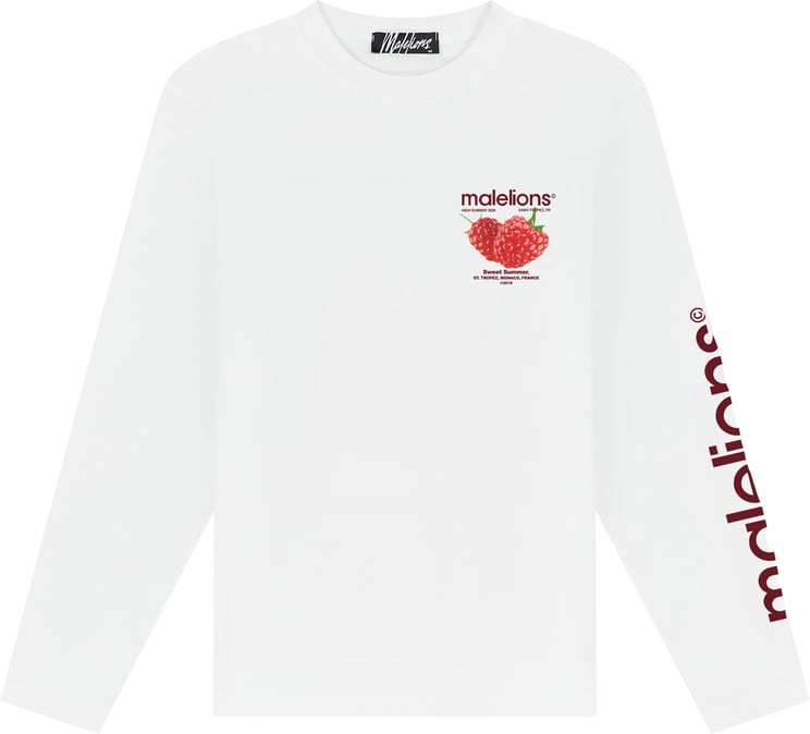 Malelions Malelions  Sweet Summer Longsleeve T-Shirt MMA40026043 White 40001