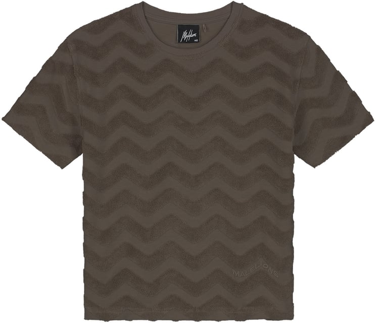 Malelions Malelions Junior Jacquard Wavy Towelling T-Shirt