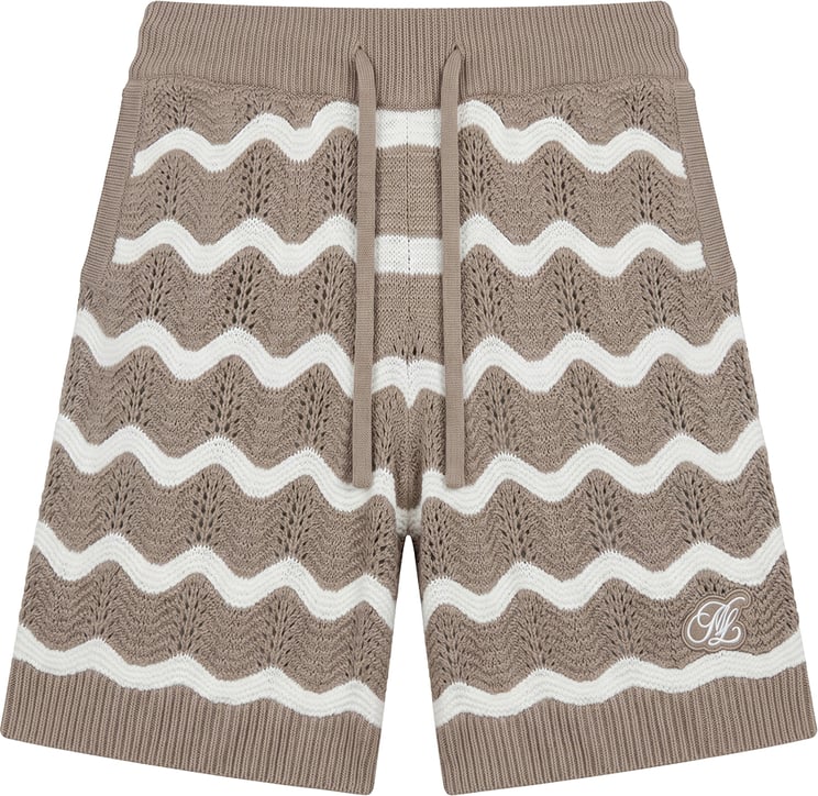 Malelions Malelions Men Wavy Crochet Knitted Shorts