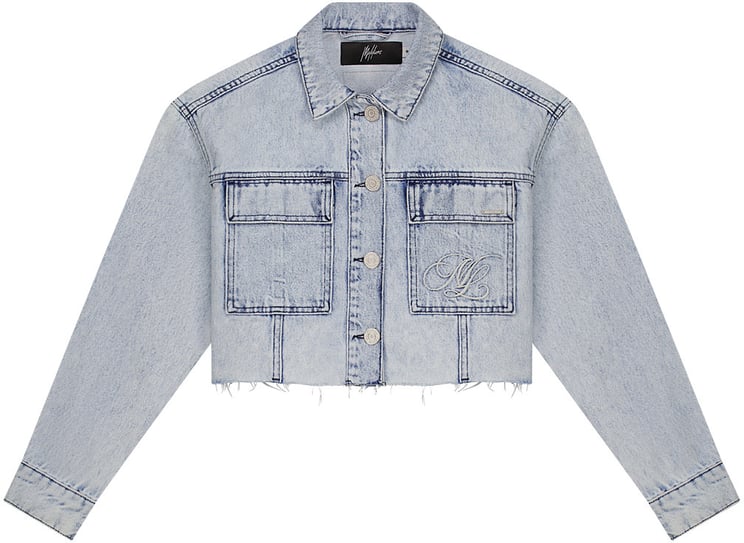 Malelions Malelions Women Cropped Denim Jacket