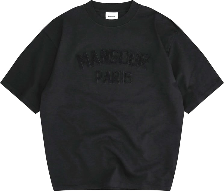 Mansour Paris College T-shirt Vintage Black