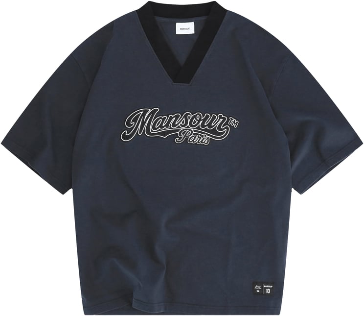 Mansour Baseball Jersey Navy