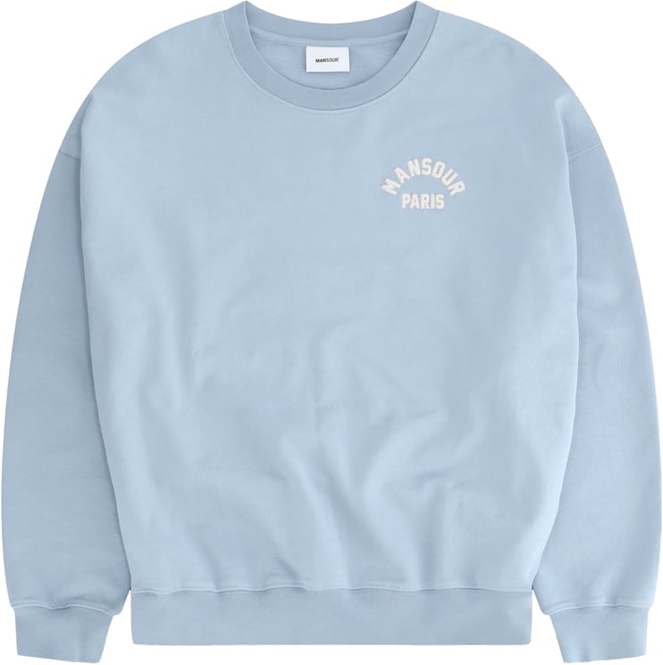 Mansour Paris College Sweater Dusty Blue