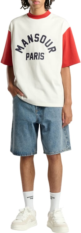 Mansour Paris College T-shirt American Red
