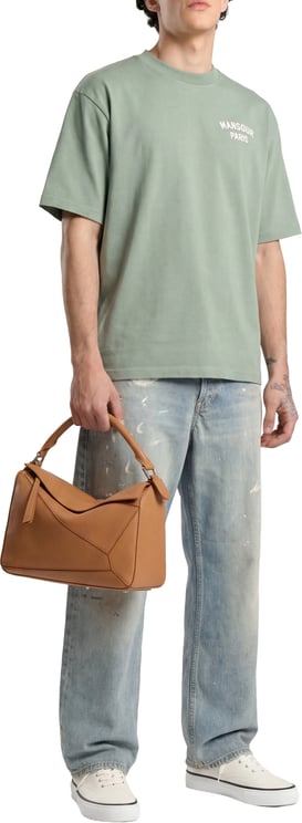 Mansour Paris College T-shirt Green Milieu