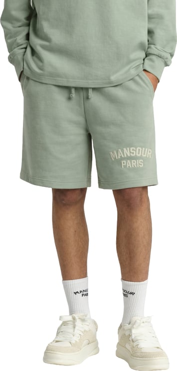 Mansour Paris College Short Green Milieu