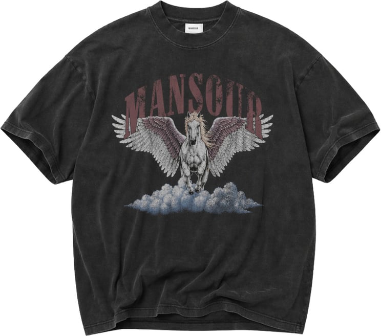 Mansour Cloud Runner T-shirt Vintage Black