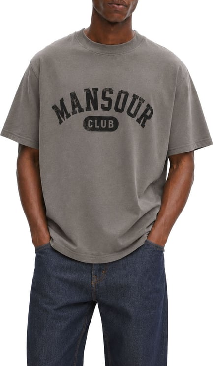 Mansour Mansour Club Faded Taupe T-shirt