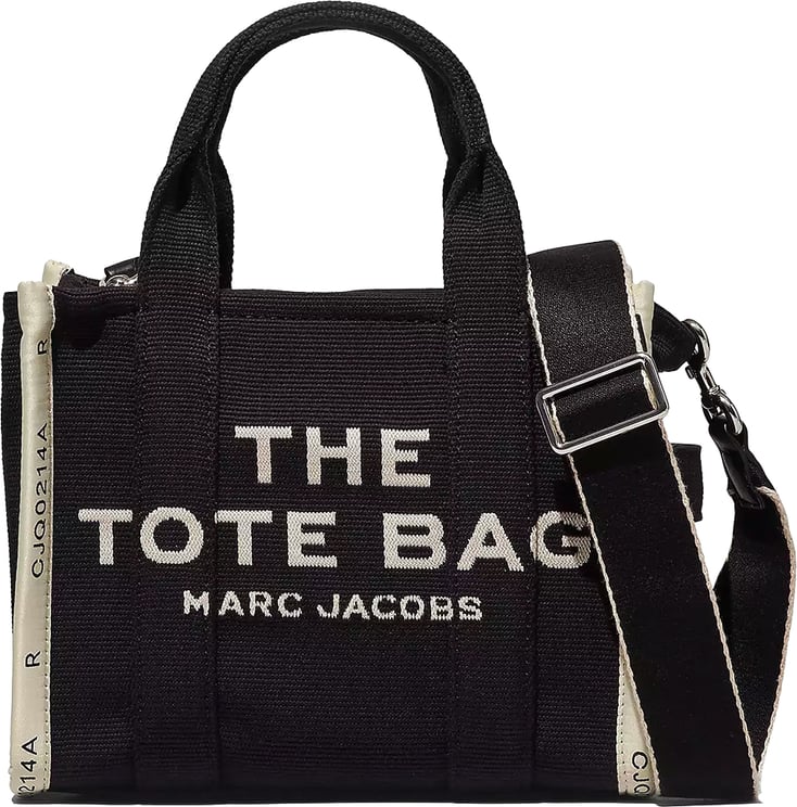 Marc Jacobs The Jacquard Small Black Tote Bag