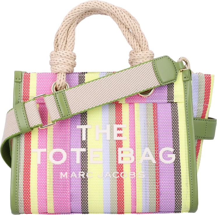 Marc Jacobs The Small Tote Stripe Purple Muti