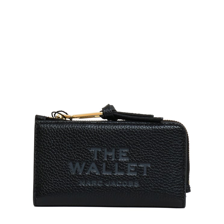 Marc Jacobs Medium Flat Wallet with Textured Leather and Snap Closure