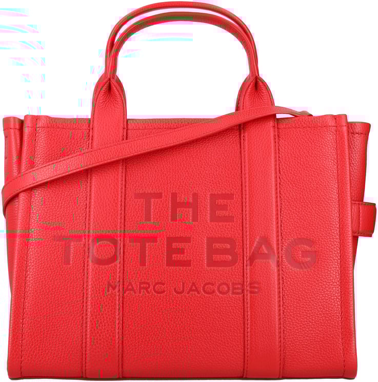 Marc Jacobs The Medium Tote Leather True Red